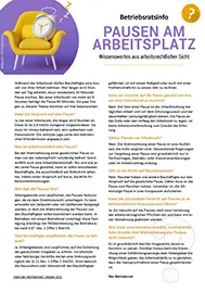 Musteraushang Pausen am Arbeitsplatz was ist erlaubt - Wissenbeitrag inkl. Aushang für Betriebsräte und Personalräte