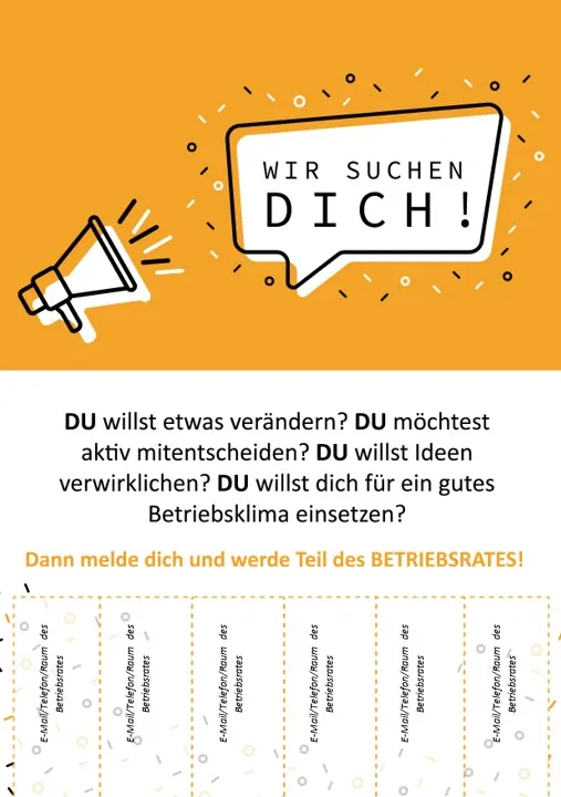 Wir suchen Dich Miniatur