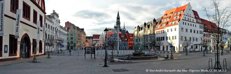 Seminarstandort Zwickau - Abbildung des Marktplatzes