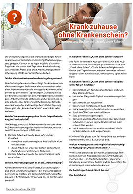 Musteraushang Krank ohne Krankenschein_Betriebsrat