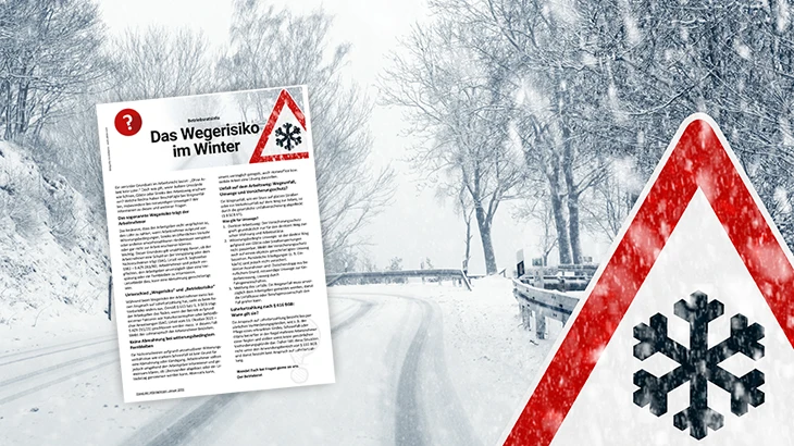 Beitrag zum Wegerisiko von Arbeitnehmern im Winter - Eis Schnee Glätte - was sollten Arbeitnehmer wissen, welche Rechte und Pflichten haben sie hinsichtlich Lohnfortzahlung, Unfall, Minusstunden