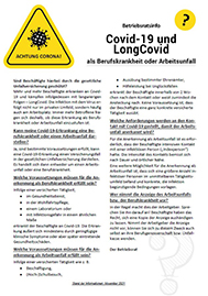 Musteraushang für Betriebsräte und Personalräte, Corona und Long-Covid als Arbeitsunfall