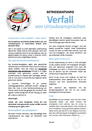 Musteraushang für Betriebsräte und Personalräte zum Verfall von Urlaubsansprüchen