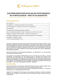 Zustimmungsverweigerung des Betriebsrates bei Einstellungen – Was ist zu beachten_Seite_1