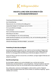 Whitepaper Freistellung von der Arbeit für Betriebsratstätigkeit - Download für Betriebsräte