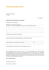 Vorlage Beschlussfassung zum Seminarbesuch JAV_2025